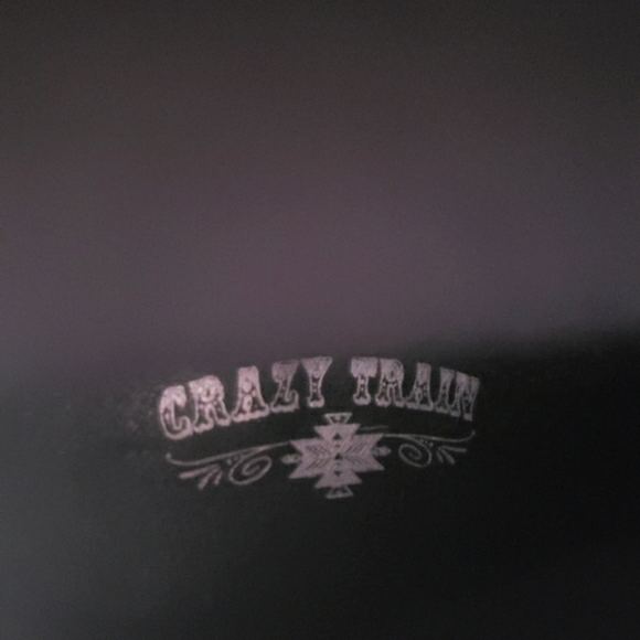 NWOB CRAZY TRAIN FRINGE cowboy boujee babe studded w turquoise booties - Picture 7 of 11